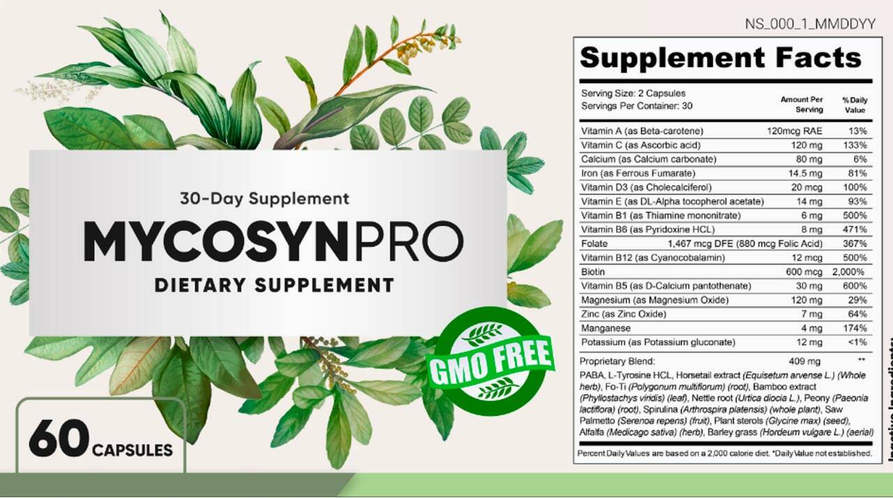 Mycosyn Pro Supplement Fact